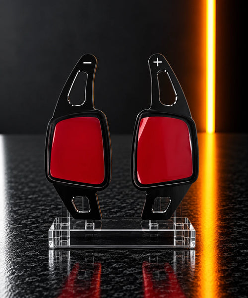 Audi aluminium paddle shift extensions, Black finish
