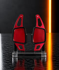 Audi aluminium paddle shift extensions, Red finish