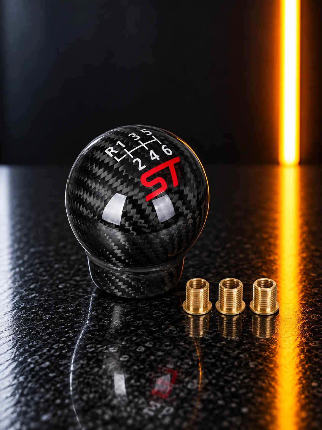 Ford Performance carbon fibre gear shift knob, ST badge