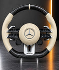 Mercedes-AMG — Beige Leather &amp; Carbon Steering Wheel (Complete Unit)