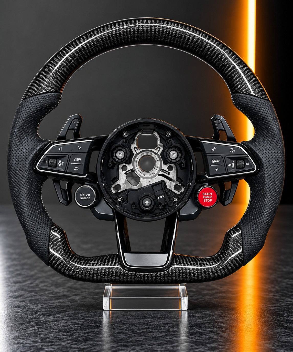 Audi RS — Carbon Fibre Steering Wheel with Drive Select