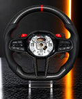 BMW M-Series — Carbon Fibre Steering Wheel, Red M-Paddles