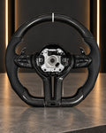 BMW — Carbon Fibre Steering Wheel, White Stitch