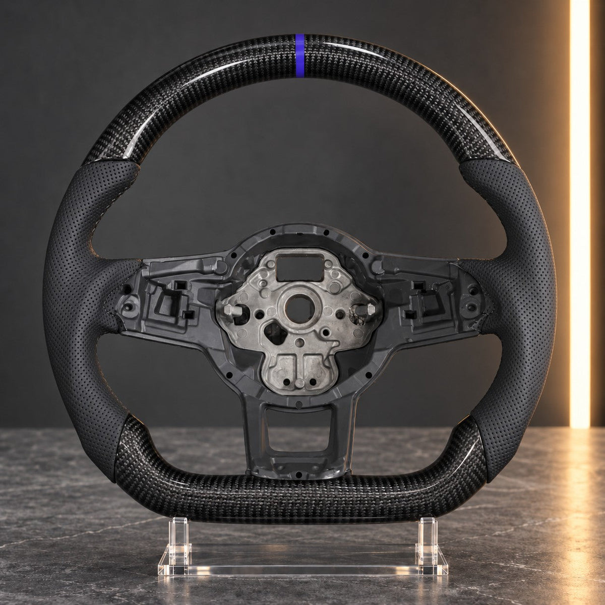 BMW — Steering Wheel Shell Only, Blue Stripe (No Switches)