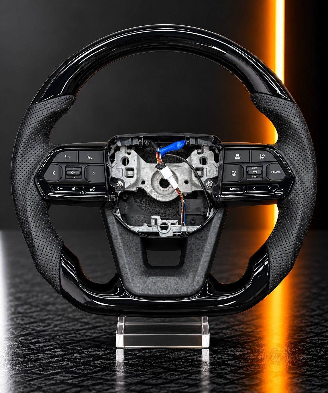 Ford Ranger Raptor — Steering Wheel Shell Only, Gloss Black (No Switches)
