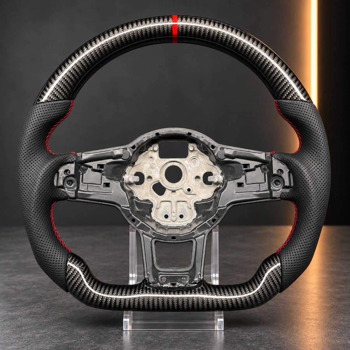 BMW — Steering Wheel Shell Only, Red Stripe (No Switches)