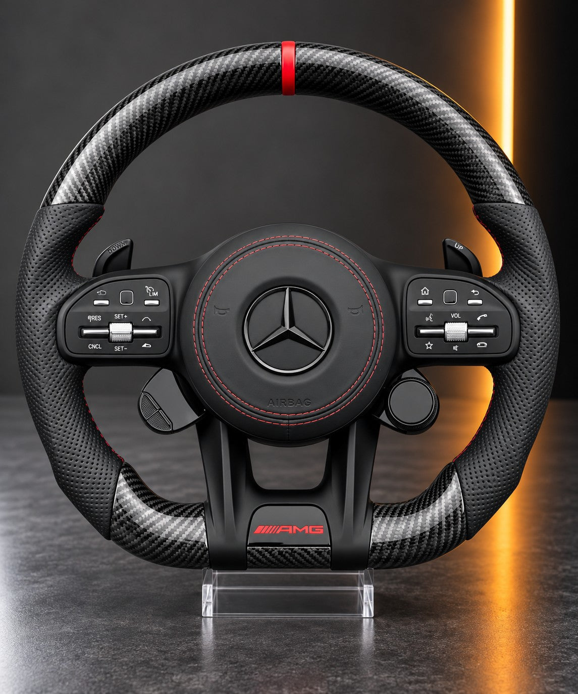 Mercedes-AMG — Forged Carbon Steering Wheel (Complete Unit)
