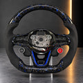 Volkswagen — Forged Carbon Steering Wheel, Blue Fleck &amp; Drive Select