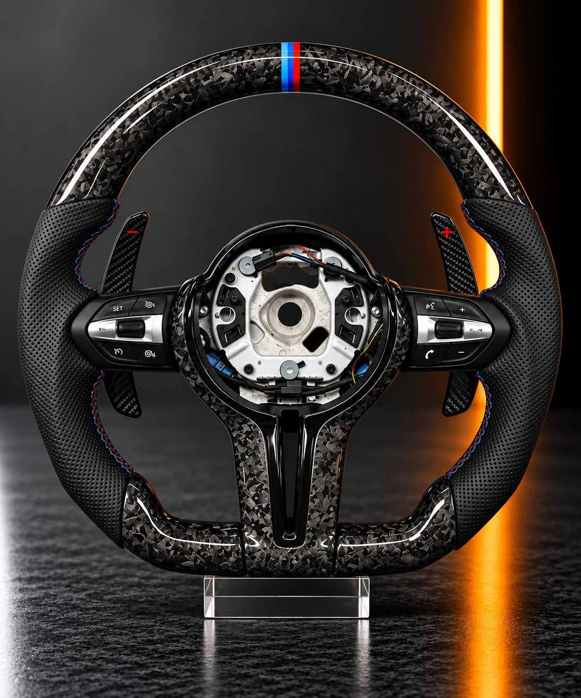 BMW M-Series — Forged Carbon Steering Wheel, M-Stripe
