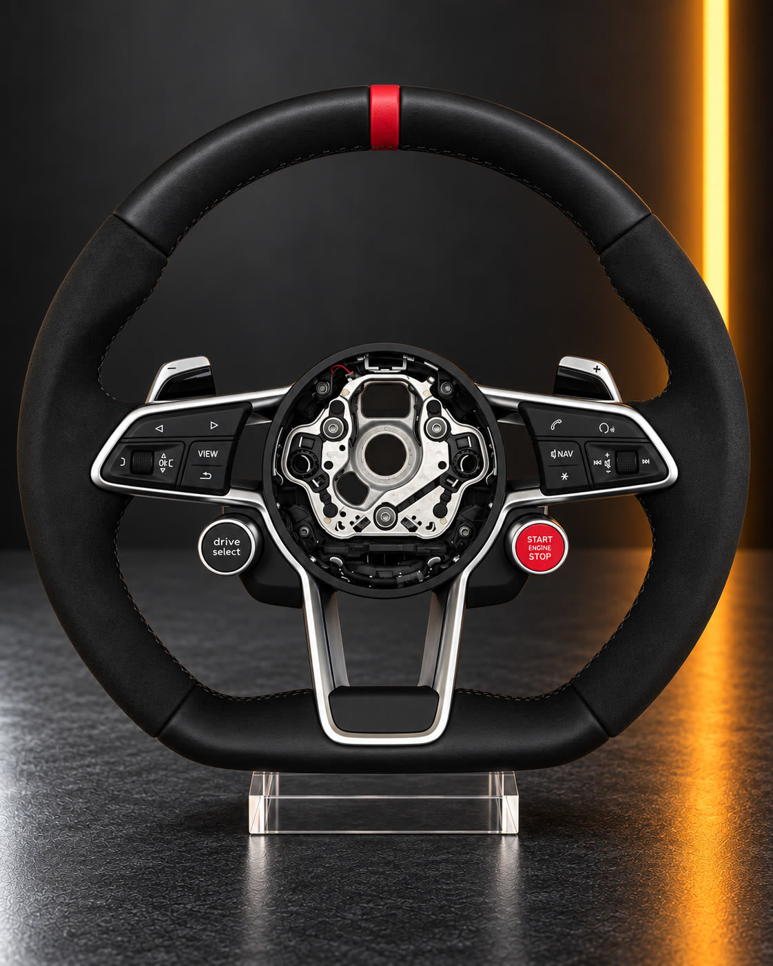 Volkswagen leather and Alcantara steering wheel