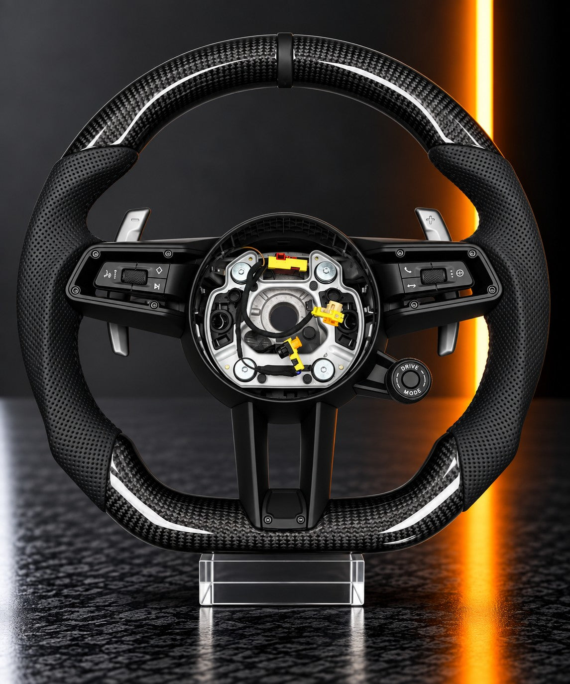 Porsche — Carbon Fibre Steering Wheel, Plain