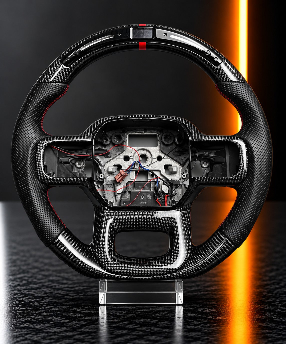 Ford Ranger Raptor — Carbon Fibre Steering Wheel with LED Display